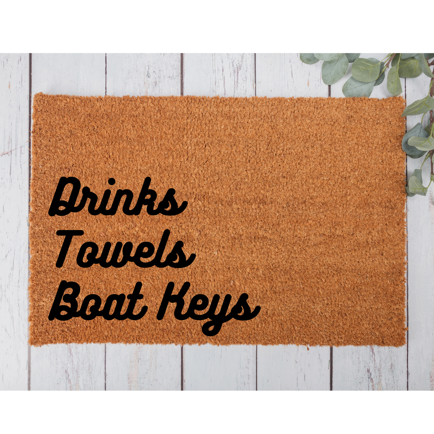 Drinks Towels Boat Keys Doormat