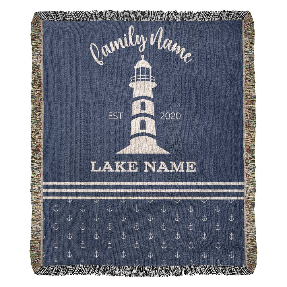 Custom Light House Blanket