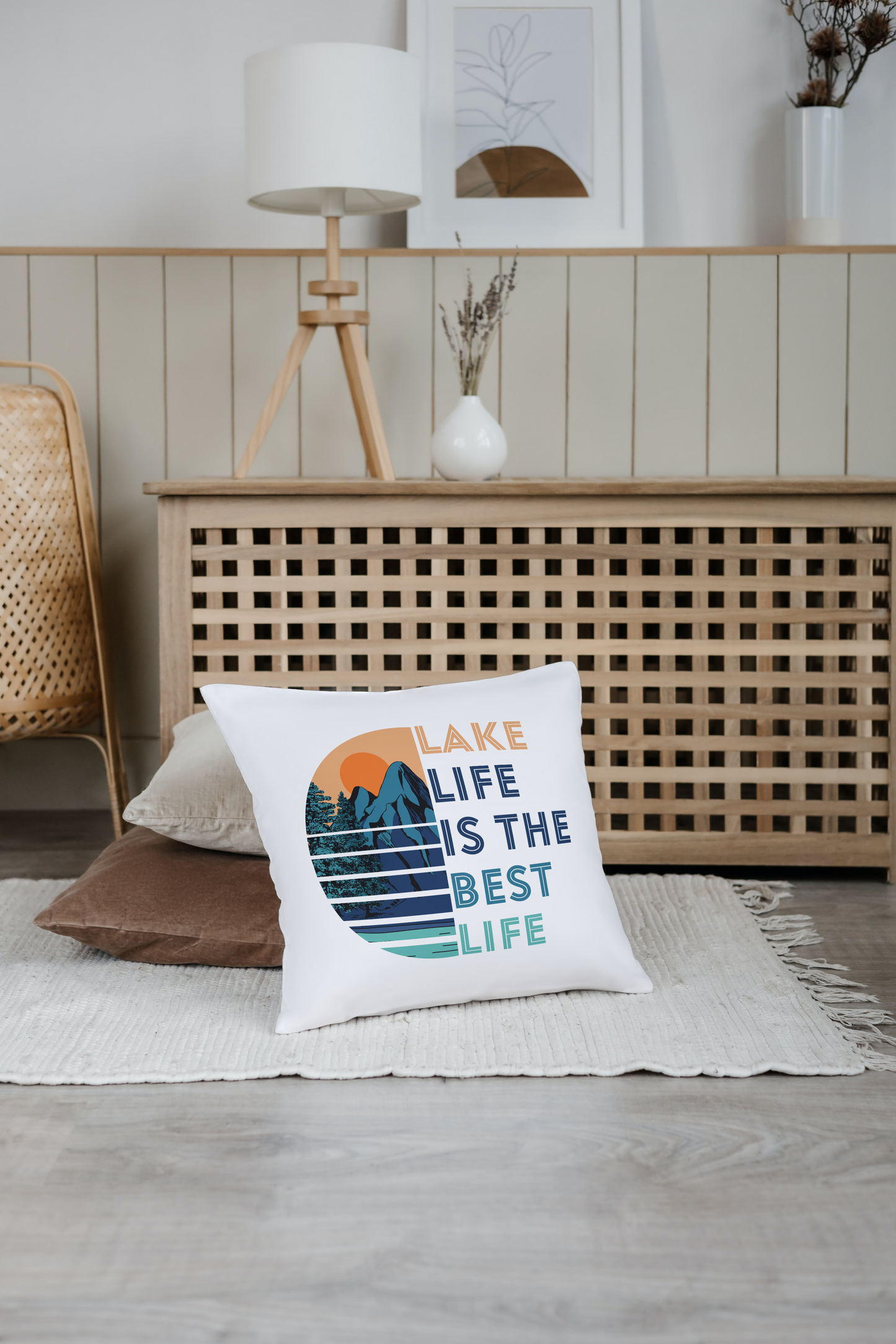 Lake Life Is The Best Life  Square Pillow